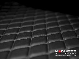 FIAT 500 Cargo Area Cover - All Weather - LUXUS - w/o Premium Sound - Black w/ Black Stitching